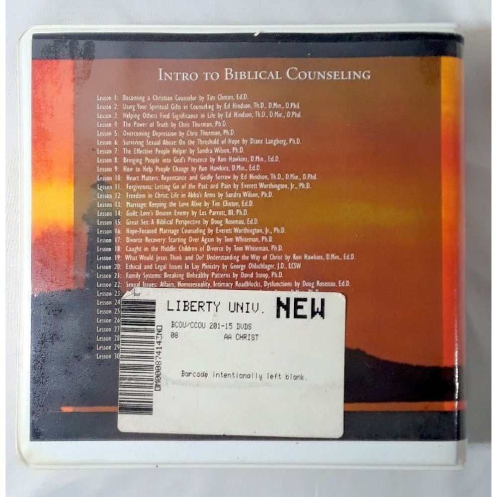 INTRODUCTION TO BIBLICAL COUNSELING DVDs - Picture 2 of 3